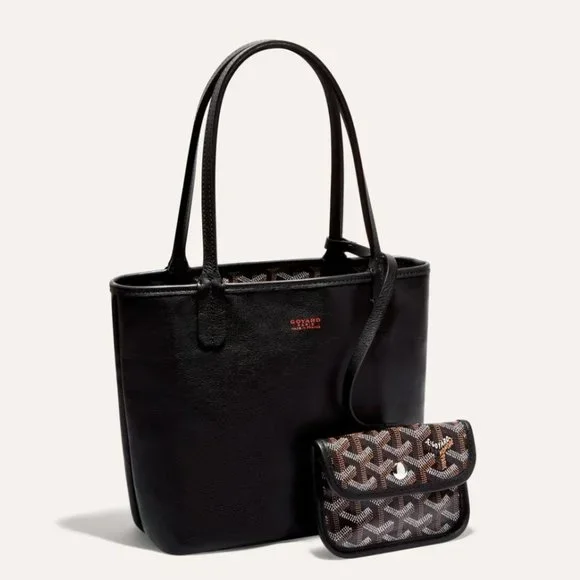 ❌SOLD❌ New GOYARD Anjou Mini Black Reversible Tote - Picture 16 of 16